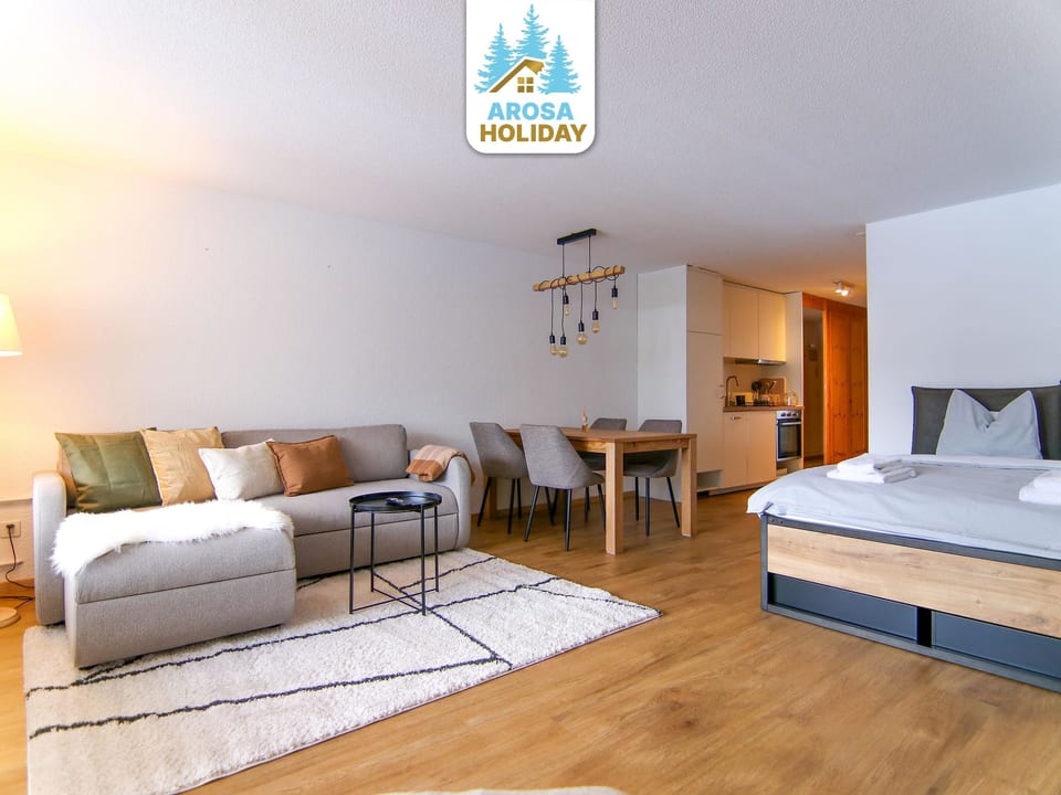 Appartement/Fewo, Dusche, WC, 6-Bettwohnung - Arosa