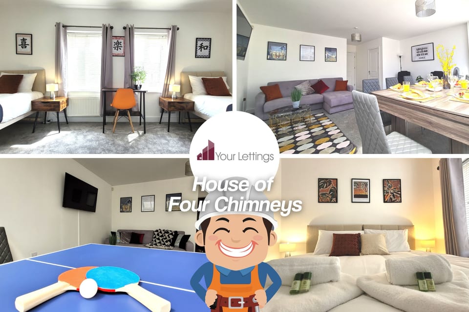 Stylish 4 Bedrooms   Pool Table   WiFi   Netflix - Peterborough