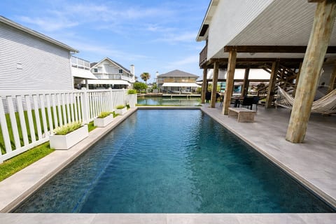 Splash in this pool, can be heated for an additional fee