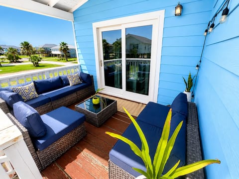 Upstairs patio off the primary bed