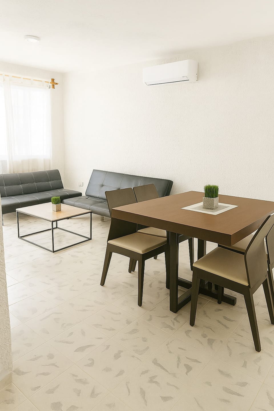 Bright, open-concept living & dining area designed for comfort and relaxation.