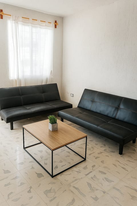 Comfortable sofa setup perfect for watching TV or relaxing after a day out.