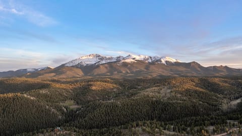 Pikes Peak views as you drive through the neighborhood