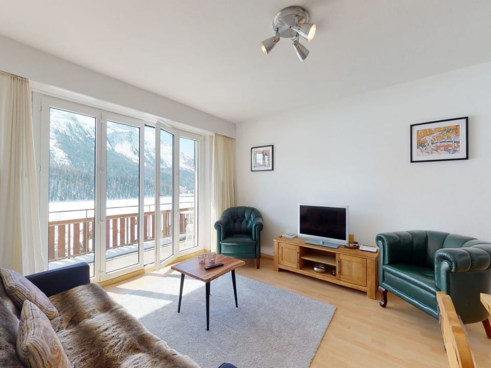 Apartment Giand Alva - Helle 3.5-Zimmerwohnung mit Seeblick in St. Moritz - Saint Moritz