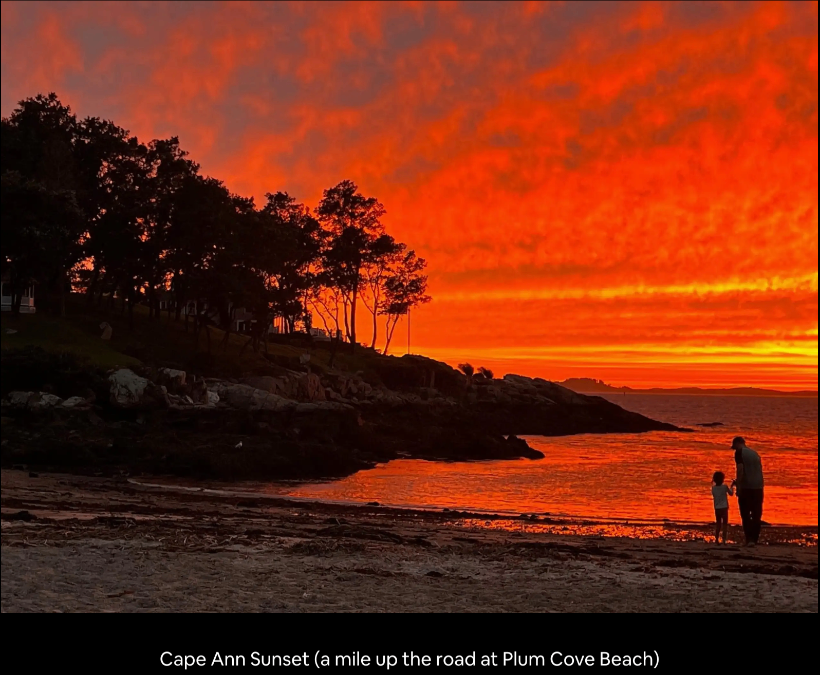 Cape Ann sunset (up the road at Plum Cove)