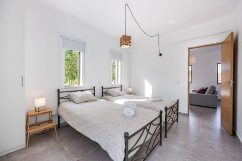The second bedroom has two single beds (90x200cm each) that can be joined and for infants a barrier can be provided upon request.