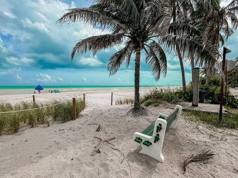 Escape to paradise in Hollywood, Florida This serene beach path lined with palms leads to soft sands and ocean views—just steps from your stay. Perfect for morning strolls, sunset moments, and unforgettable coastal memories.
