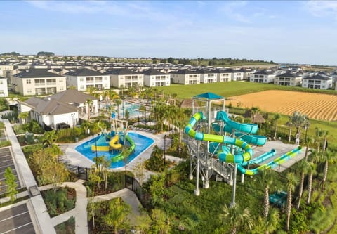 Amenities Paradise: Splash into fun with thrilling water slides and a vibrant poolside retreat!
