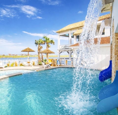North Padre Waterfront | 2 Pools+Beach+Waterslides image 1