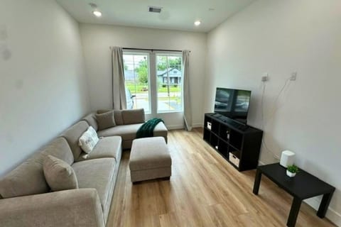 living room with tv