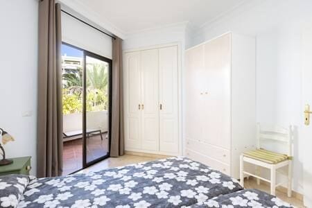 Apartment with garden views