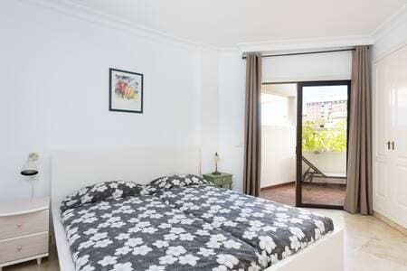 Apartment with garden views