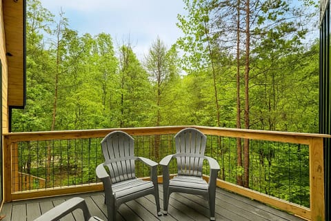 A romantic hideaway in peaceful Cosby, where quiet forest views and Smoky Mountain sunsets create the perfect escape—secluded enough to unwind, yet just a short drive to hiking trails, Gatlinburg charm, and mountain adventures.
