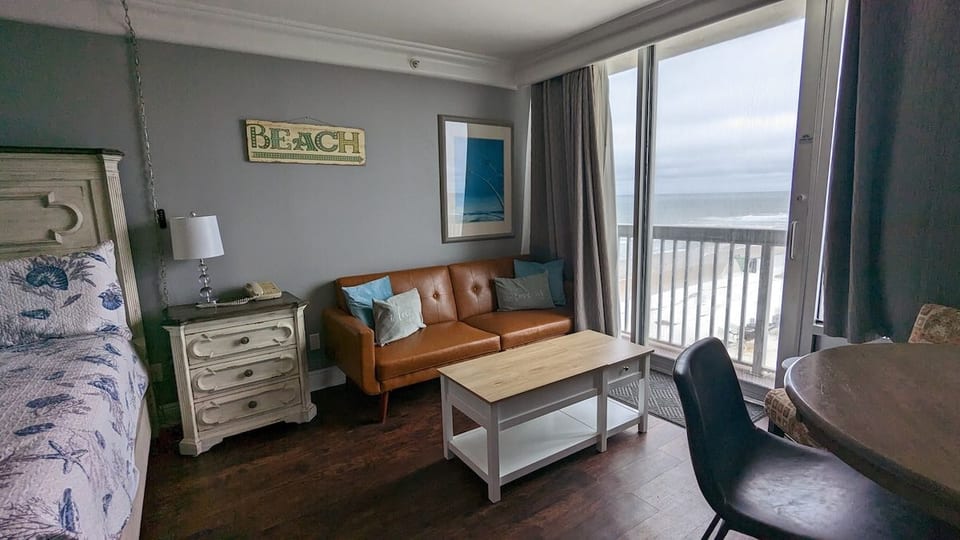 Oceanfront Balcony View | Pools + Beach Access image 1