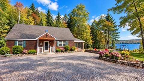 A peaceful lakeside retreat surrounded by beautiful Maine scenery.