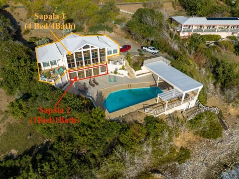 Two Units Outline - (Rent your Poolside Apt in Red)