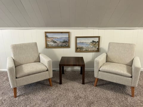 Upstairs loft seating area