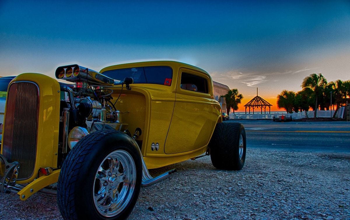 Every year we have a old car show! Draws Beautiful vehicles!