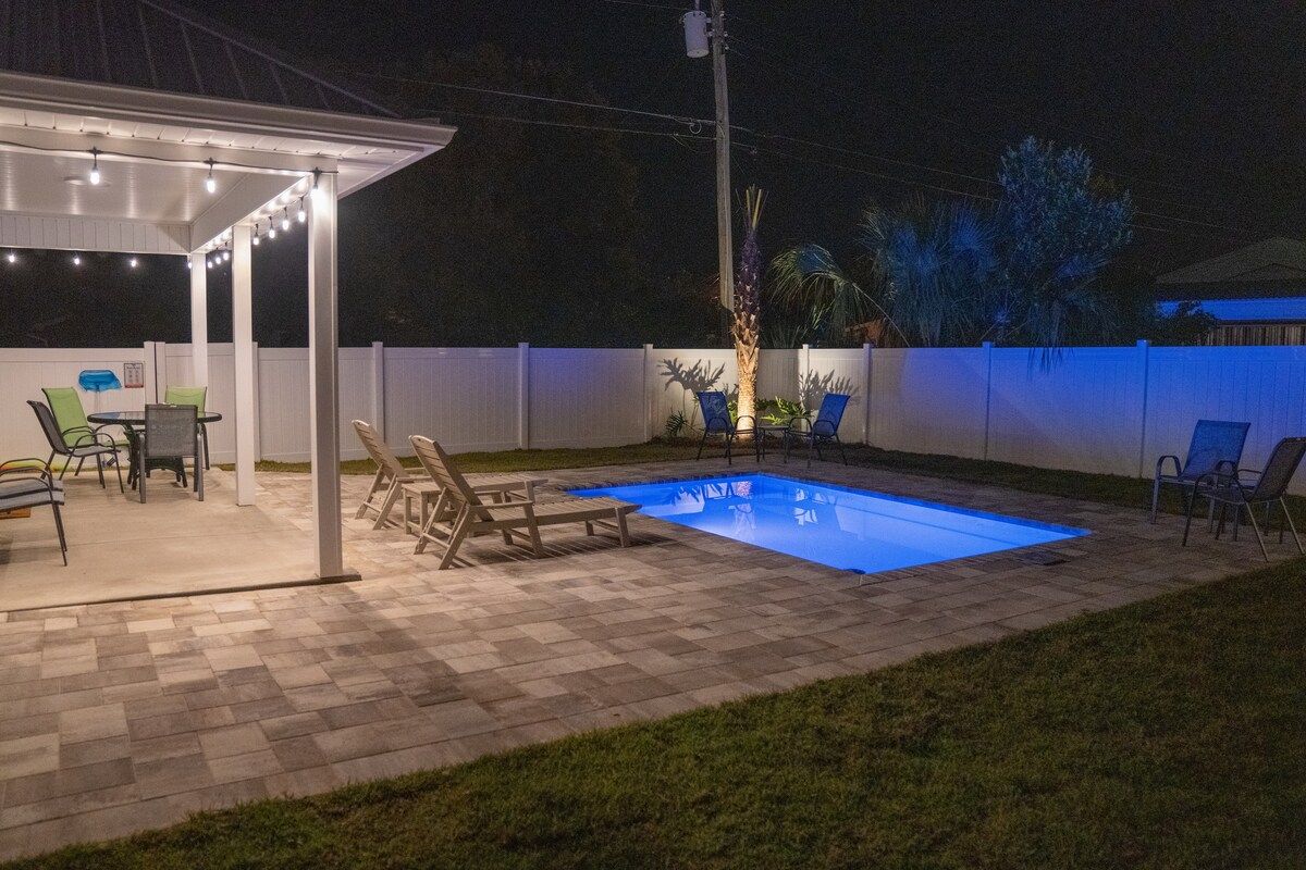 Led Pool lights give your swim a beautiful glow!