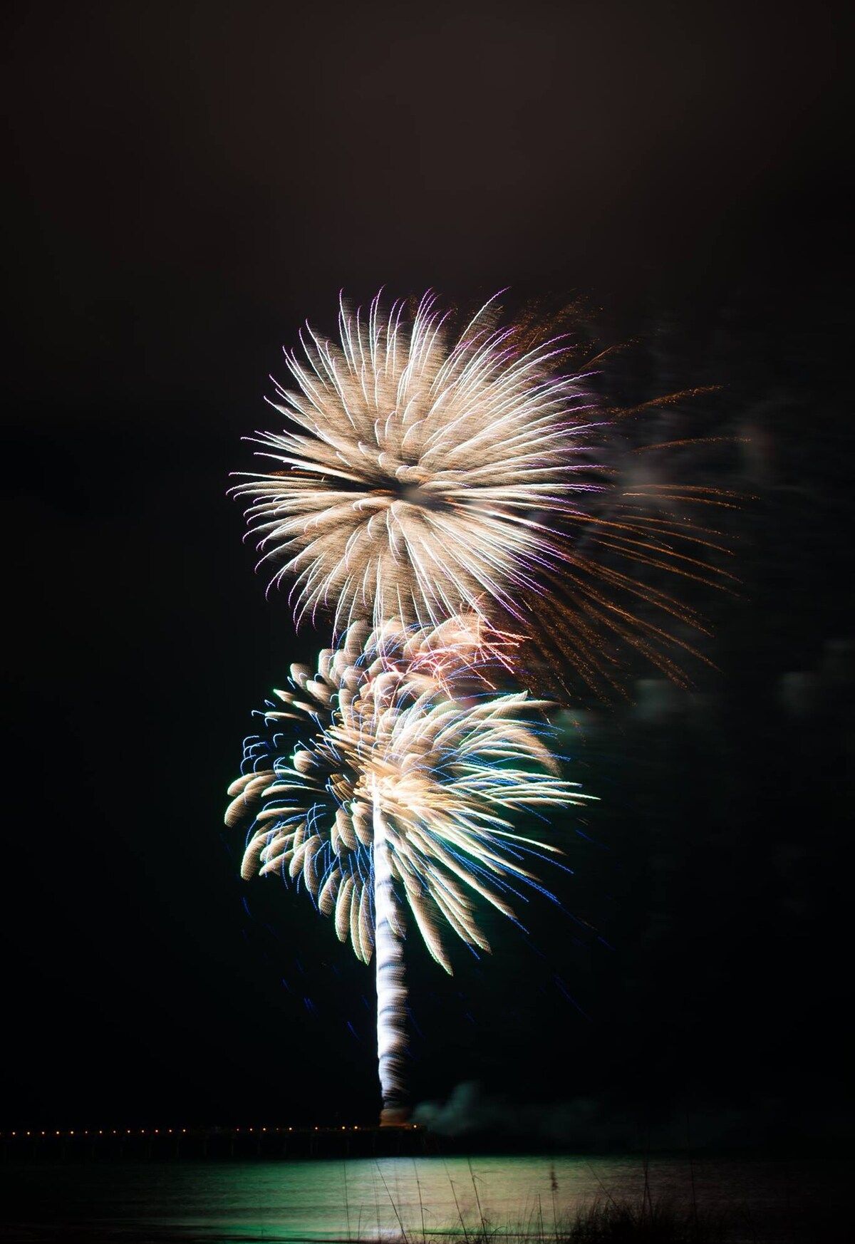 4th of July and new Years we have a 30 minute fireworks show at Pier Park