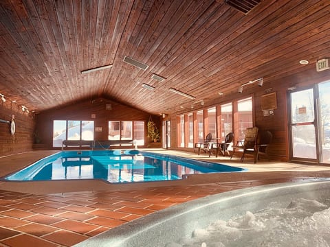 Pool and hot tub refinished with new heat pumps for 2019