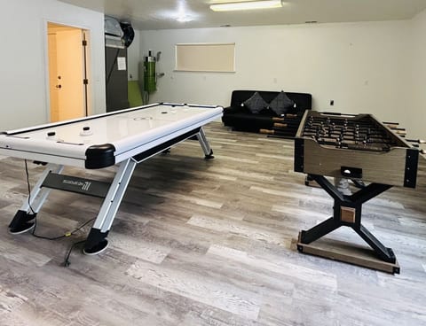 Lively Game room, air hockey and foosball!