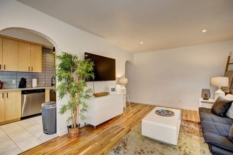 Cozy Living Room front view, Smart TV