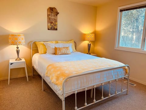 Bedroom 1: master, queen bed