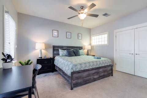 Master bedroom King with Desk, full ensuite bathroom and private balcony