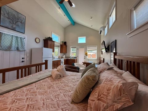 vaulted ceilings, lots of sunlight!