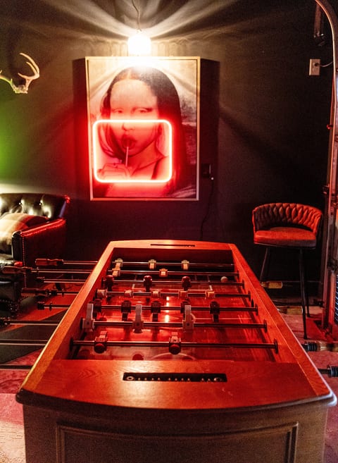 Ultimate game zone! Enjoy foosball, air hockey, or pool