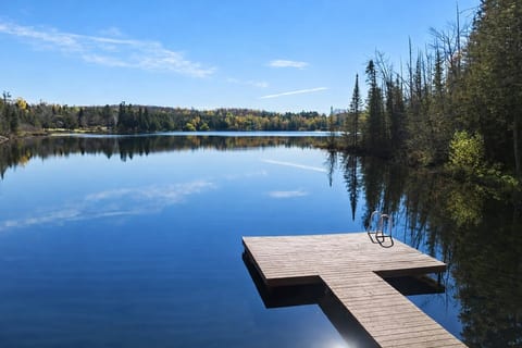 Step out onto your private dock and enjoy calm water, quiet surroundings, and easy access to the lake.