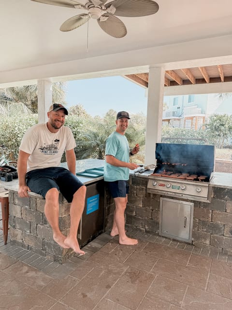 “Grillin’ and chillin’ island style 🔥🌴”