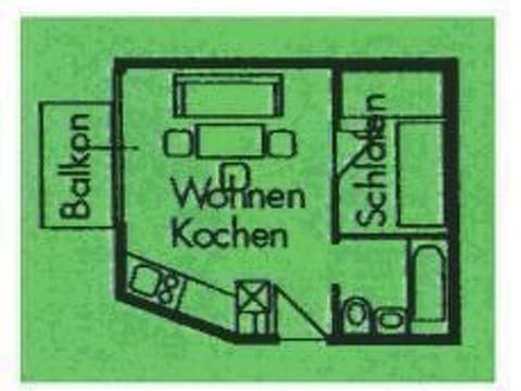 Kleine Wohnung in Seeboden mit Großem Garten
