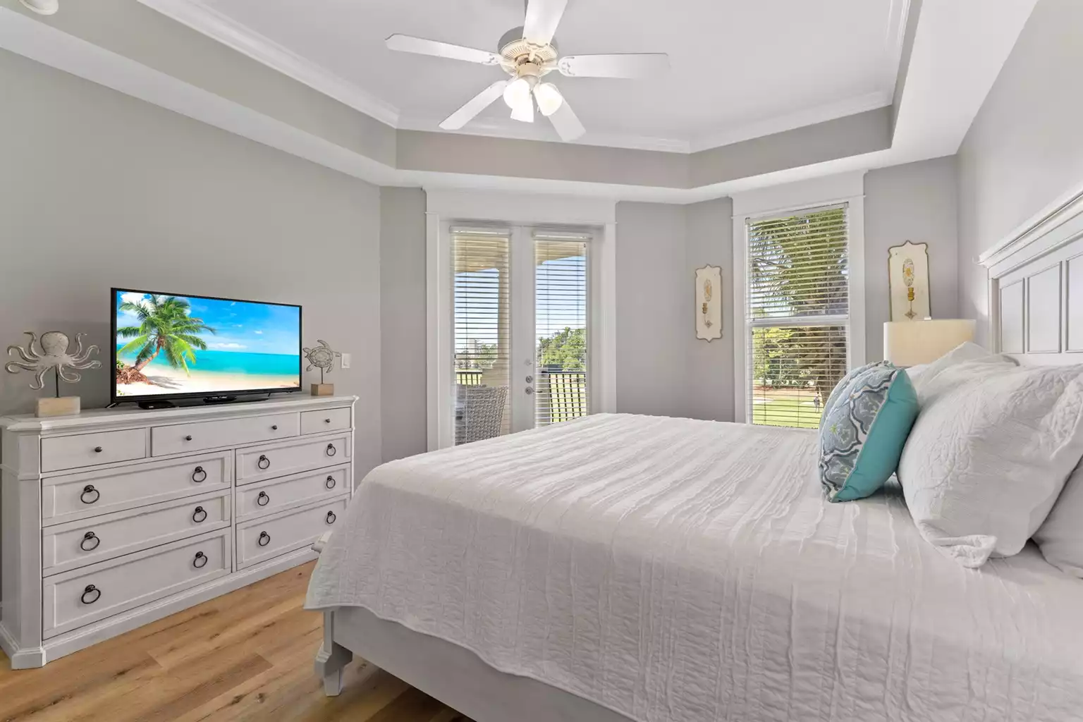 Master bedroom with king bed