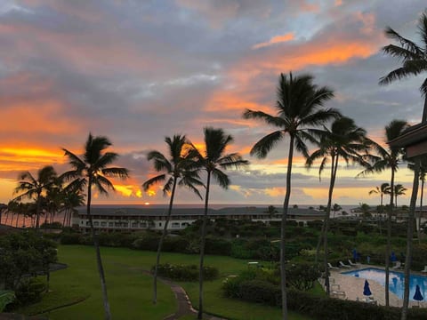 Sunrise as seen from master bedroom lanai.