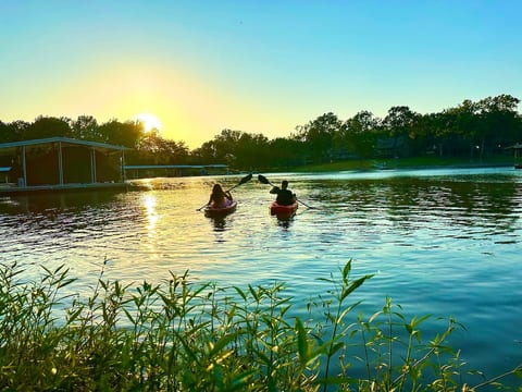 Public boat ramp/swim area is just a minute walk from the property