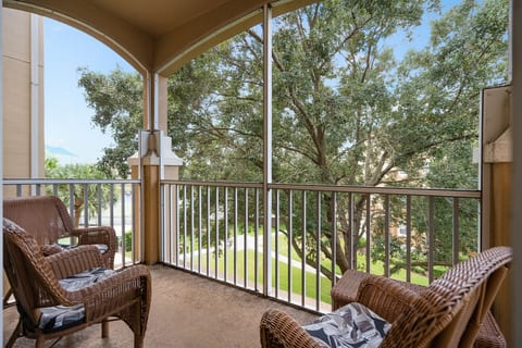 Nice view of the resort for your morning coffee.