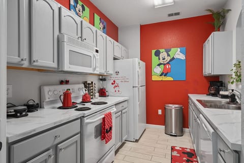 Kitchen stocked with what you need