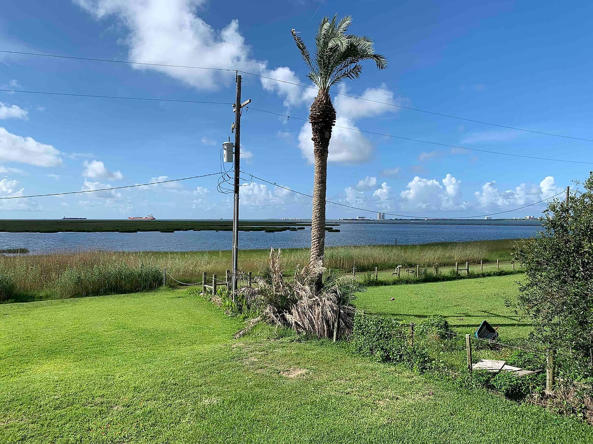 Beautiful view of the Gulf from patio/ back yard.