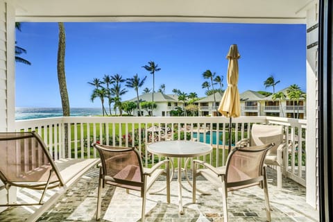 Ocean and pool views from lanai