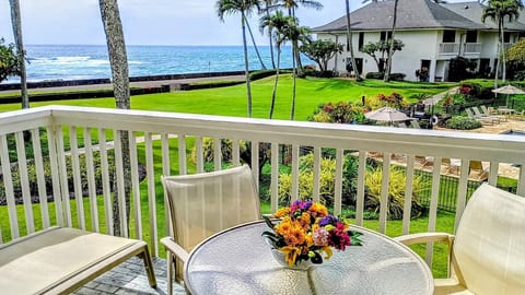 Watch and listen to ocean from lanai