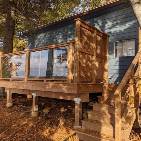 Deck facing the lake