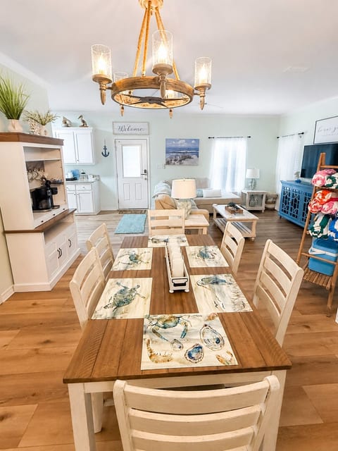 Large table to gather for a meal or to play games