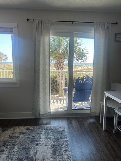 Life is better at the beach… elevated first floor balcony view.