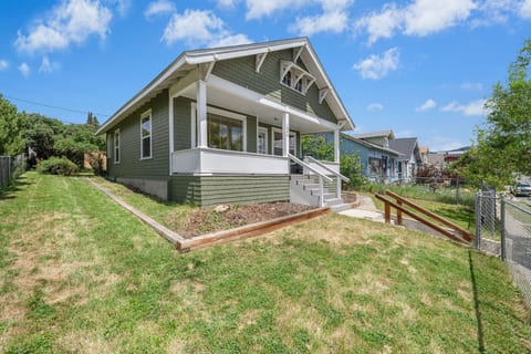 Yard is fully fenced, so you can enjoy that Craftsman porch with your coffee & Fido.