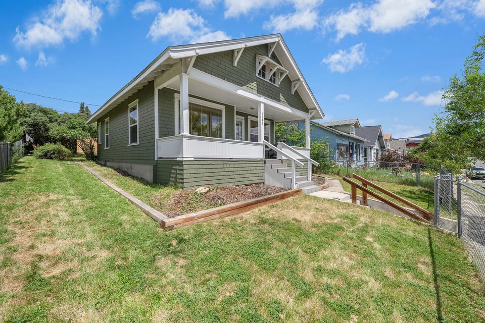 Yard is fully fenced, so you can enjoy that Craftsman porch with your coffee & Fido. 