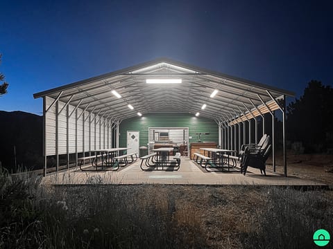 Pavilion at night
