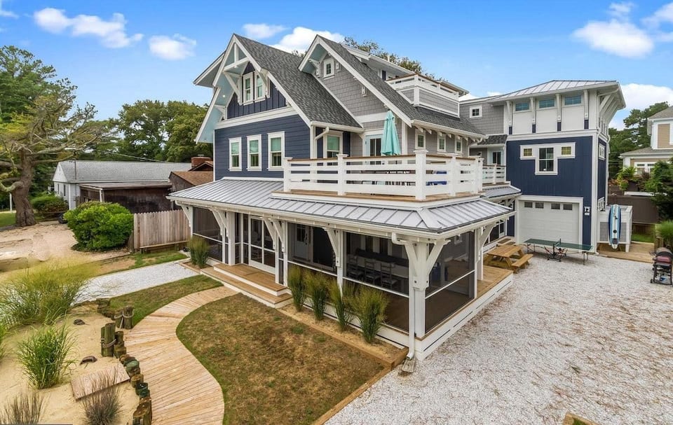 Walk to Beach! Spacious, Unique & Fun for All.  Quiet Area with tons of space.