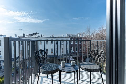 Step out to your private balcony for morning coffee with a Brooklyn skyline view — your own slice of outdoor space.